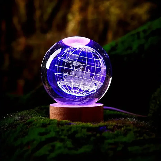 Earth crystal ball colorful LED, small night 